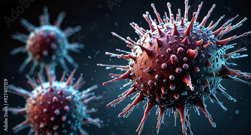 Obraz monkeypox virus background, Mpox photo