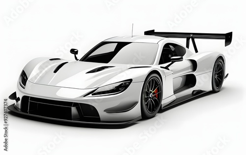 White Sport Car