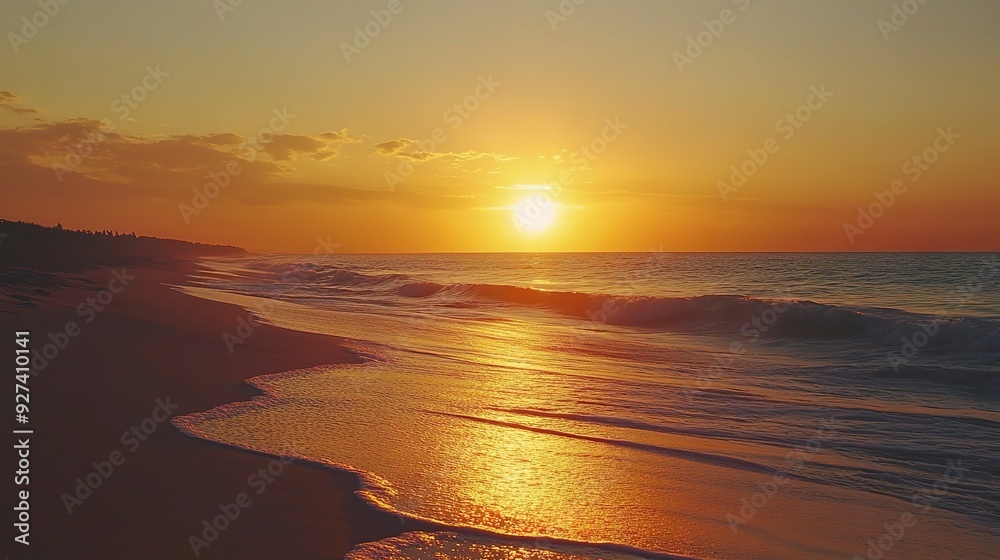 Fototapeta premium sunset on the beach