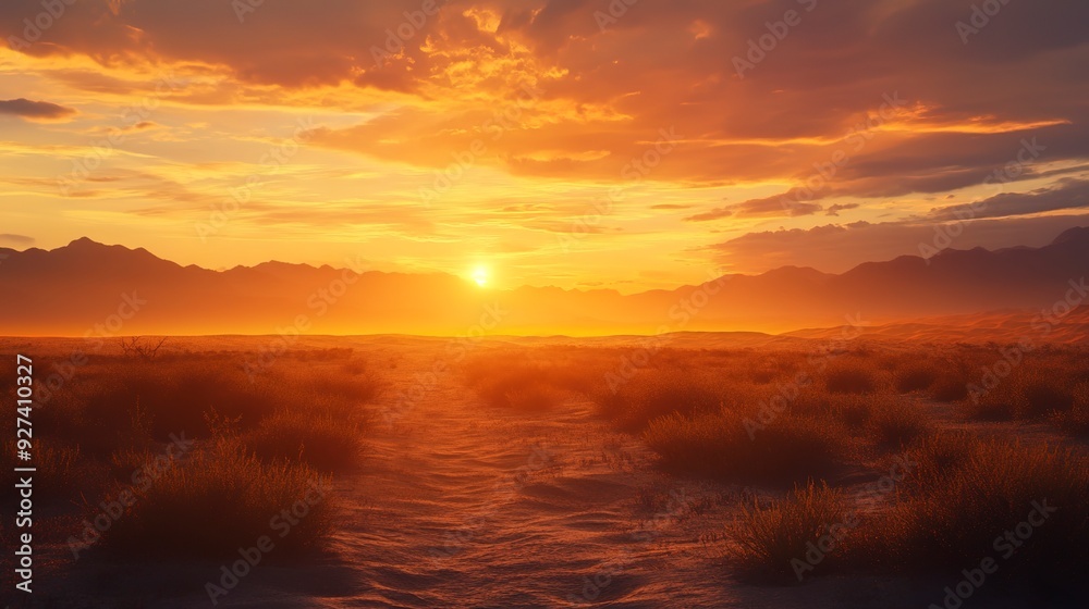 Fototapeta premium Desert sunset