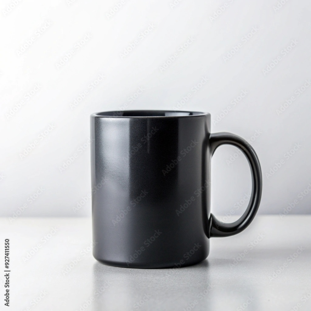 Black mug mockup Black mug mockup