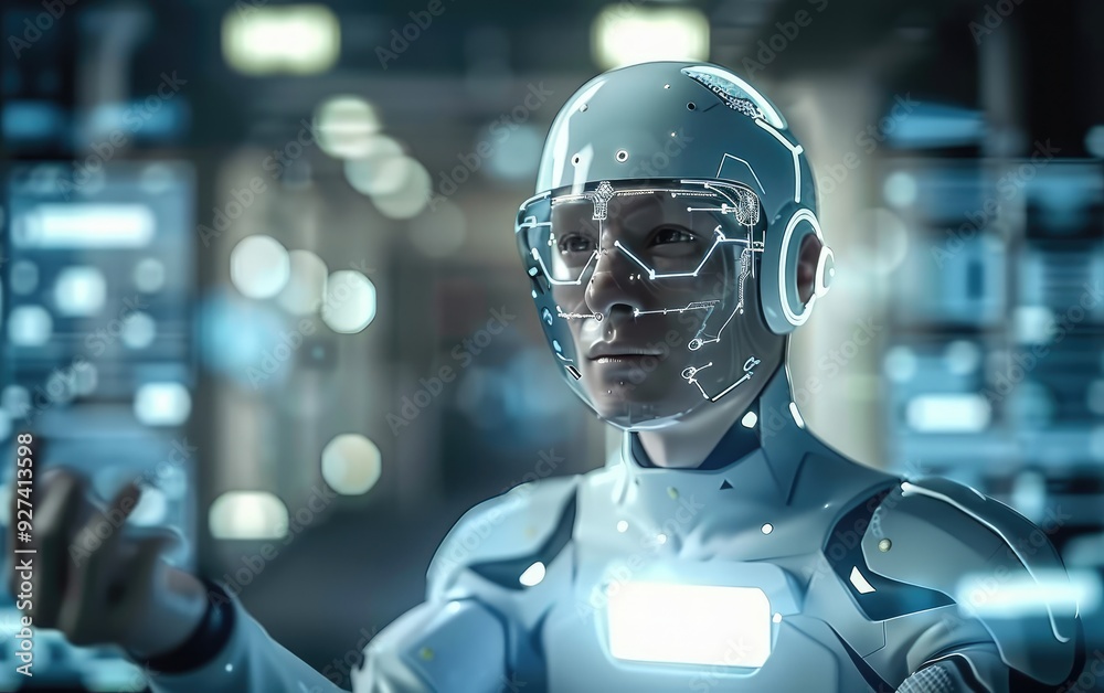 Man using Artificial Intelligence Technology Futuristic 4K Image AI Generated
Man using Artificial Intelligence Technology Futuristic 4K Image AI Generated