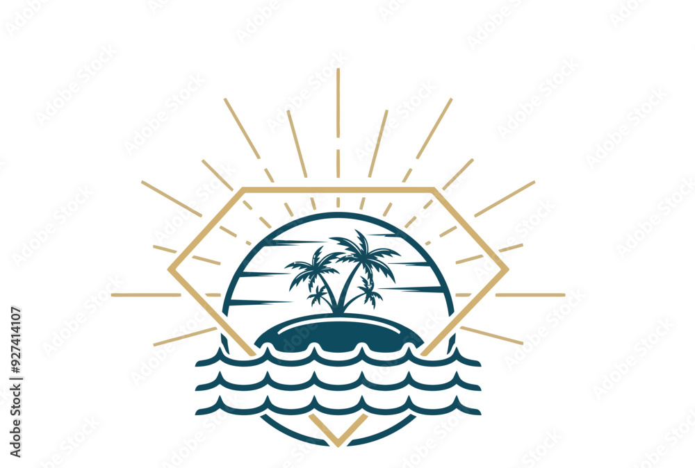 sun and palm sun and palm