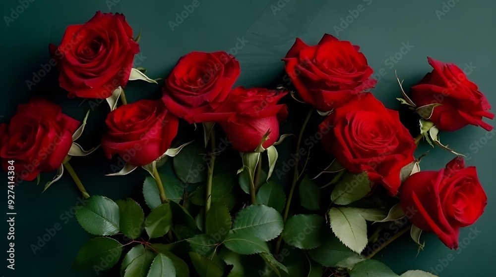 COLORFUL ROSES ON THE TABLE COLORFUL ROSES ON THE TABLE