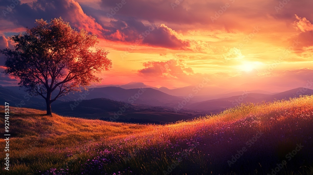 sunset landscape wallpaper sunset landscape wallpaper