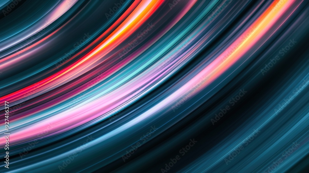 Dynamic abstract swirl of vibrant colors creating a sense of motion on a dark background Dynamic abstract swirl of vibrant colors creating a sense of motion on a dark background