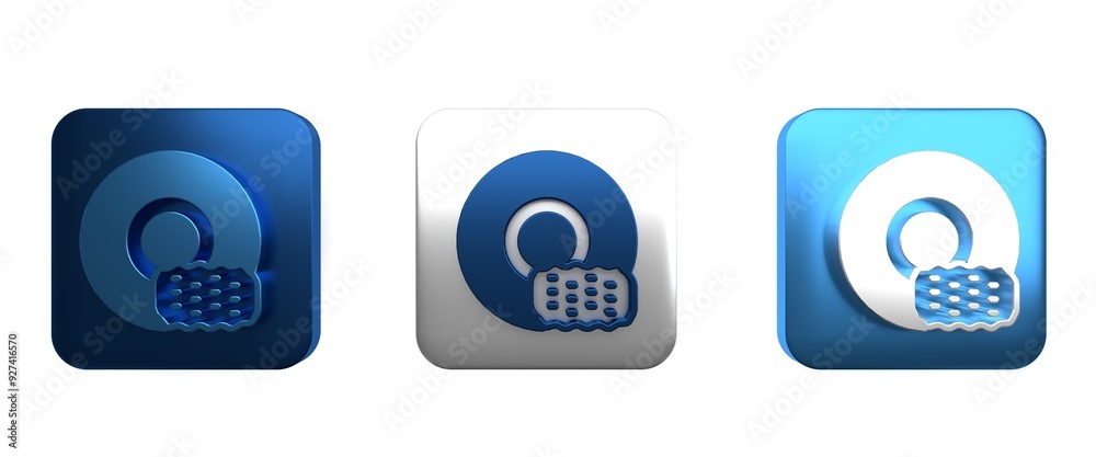 Colorful Washing dishes icon isolated on white background. Cleaning dishes icon. Dishwasher sign. Clean tableware sign. Square button. 3D render illustration Colorful Washing dishes icon isolated on white background. Cleaning dishes icon. Dishwasher sign. Clean tableware sign. Square button. 3D render illustration