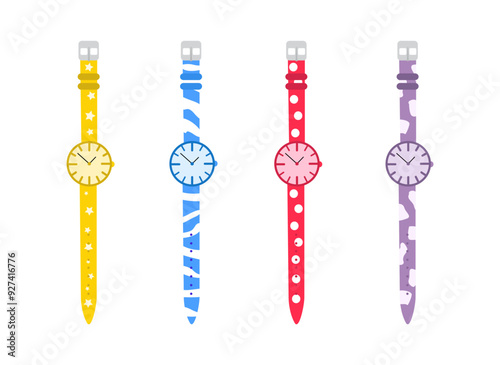 Illustration of a wristwatch on a white background.