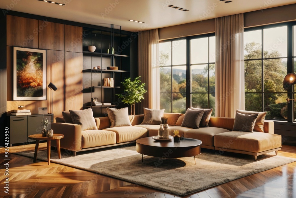 Minimalist Interior Design of a Modern Living Room Minimalist Interior Design of a Modern Living Room