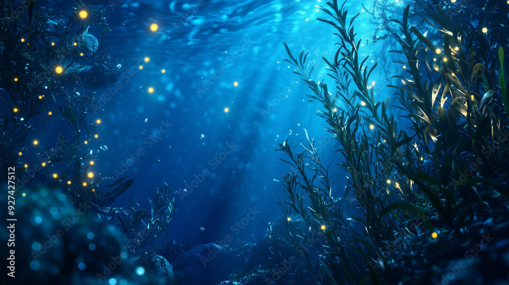 Obraz premium 水中の光景