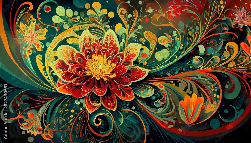 abstract floral background abstract floral background