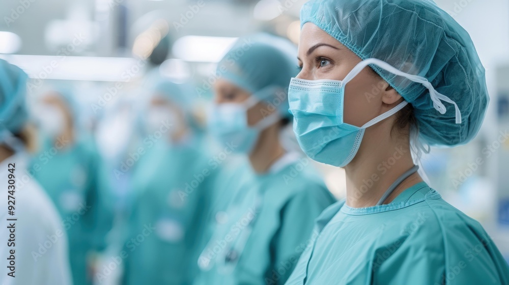 group of surgeons and doctors ready for surgery in a hospital operating theatre, medical team in scrubs and masks, healthcare professionals, surgical readiness group of surgeons and doctors ready for surgery in a hospital operating theatre, medical team in scrubs and masks, healthcare professionals, surgical readiness