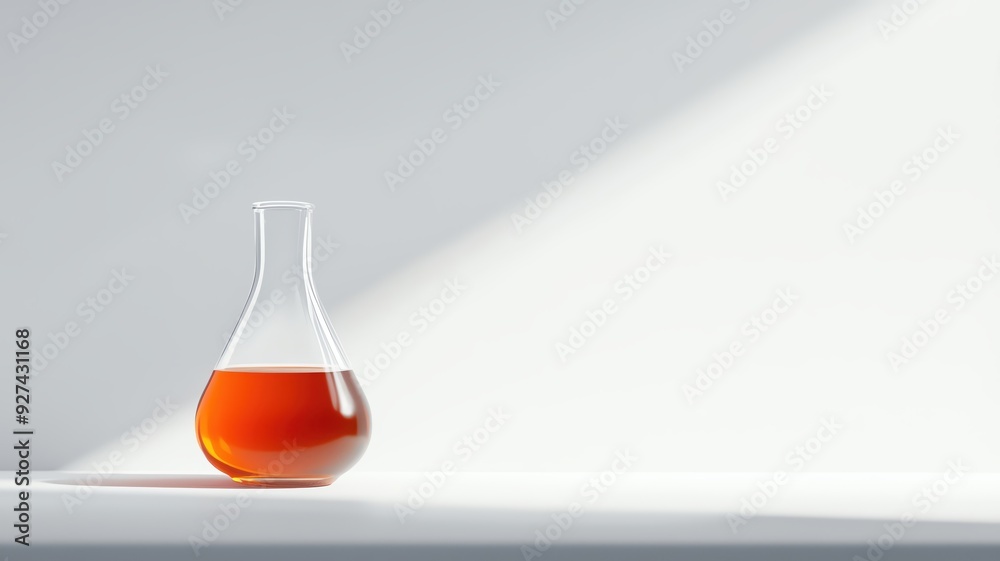 Flask with a synthetic antioxidant solution, chemical substance, development of synthetic food preservatives Flask with a synthetic antioxidant solution, chemical substance, development of synthetic food preservatives
