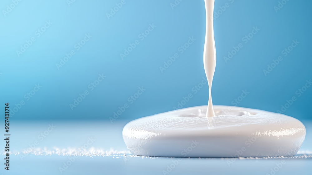 Synthetic plastic being molded in a laboratory, chemical substance, production of synthetic consumer goods Synthetic plastic being molded in a laboratory, chemical substance, production of synthetic consumer goods