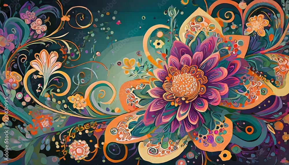 abstract floral background abstract floral background