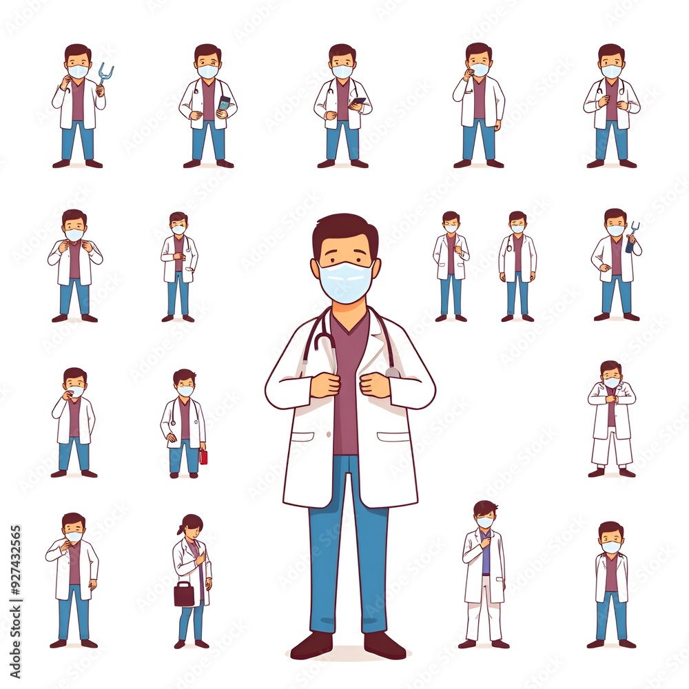 Isolated Male Healthcare Provider Icon with Syringe on Transparent Background Isolated Male Healthcare Provider Icon with Syringe on Transparent Background