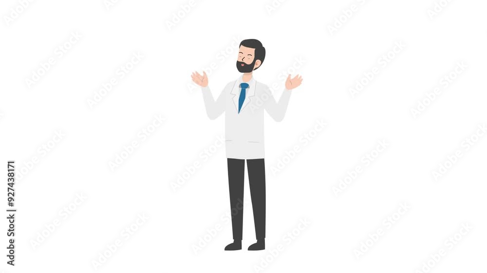 Doctor raising hands Doctor raising hands