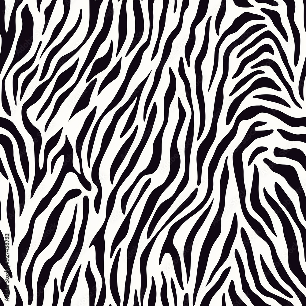 A seamless pattern of black and white zebra stripes, offering a bold and exotic visual appeal. The high contrast design is perfect for a striking and dynamic background. A seamless pattern of black and white zebra stripes, offering a bold and exotic visual appeal. The high contrast design is perfect for a striking and dynamic background.