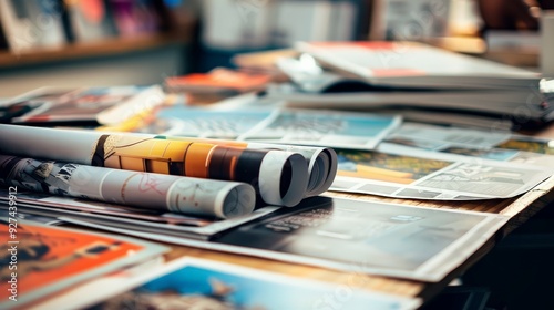 Explore the role of paper in the advertising industry. How are flyers, posters, and brochures used to promote products and services