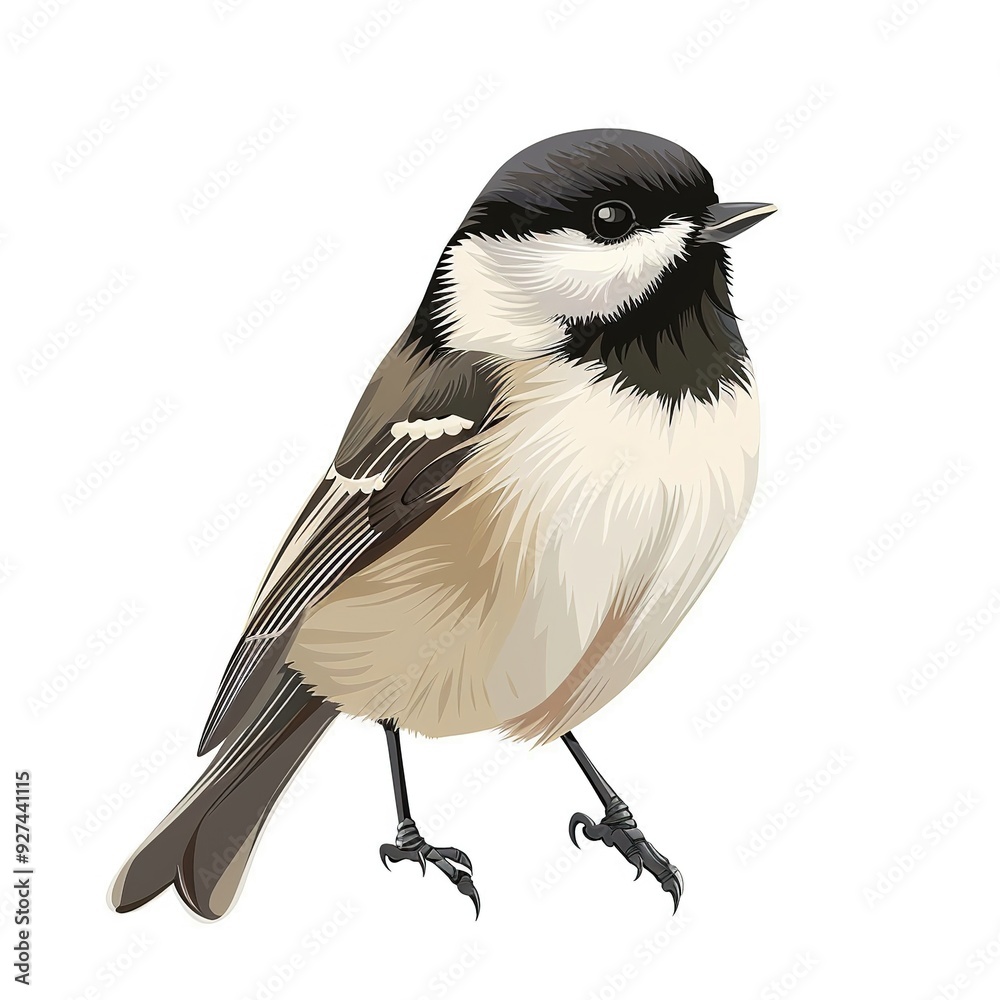 Chickadee Aether animal cartoon isolated whitebackground 16:9 Chickadee Aether animal cartoon isolated whitebackground 16:9