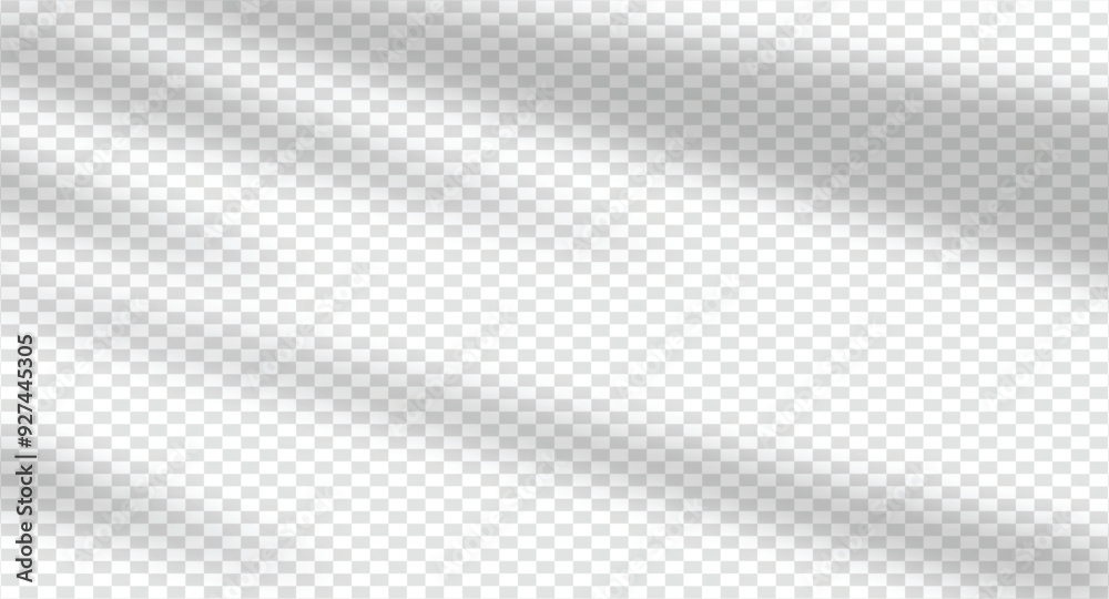 Shadow overlay effect natural shadows isolated on transparent background vector illustration