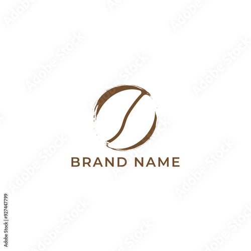 ILLUSTRATION COFFEE BEAN LOGO DESIGN TEMPLATE VECTOR GOOD FOR COFFEE SHOP, BRAND COFFEE