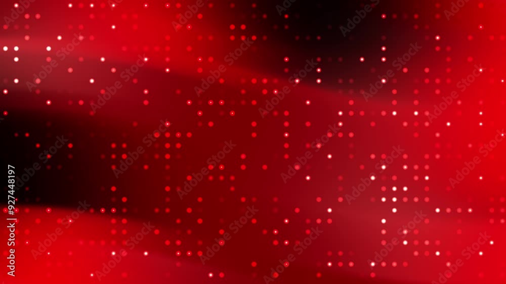 Abstract red background with blurred circles.
