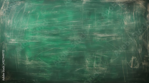 Chalk rubbed out on green chalkboard background --ar 16:9 --v 6.1 Job ID: 54eff14e-3497-472a-bc56-237e72898d34