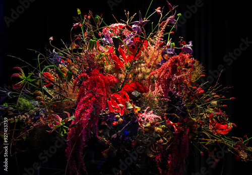 Obraz na płótnie künstlerische Blumenarragements und Dekorationen, Berlin, Deutschland w salonie