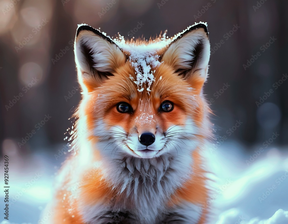 Red Fox in Winter Wonderland. Red Fox in Winter Wonderland.