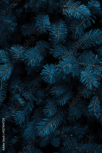 Blue and gold Christmas backgrounds. AI generative.