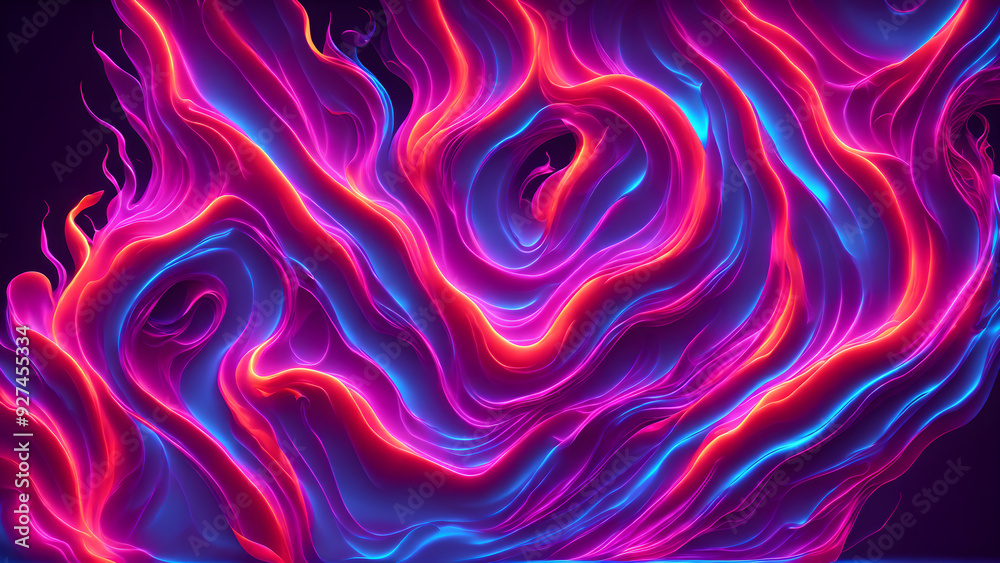 Neon Blaze Bright background shadow 3d wallpaper Neon Blaze Bright background shadow 3d wallpaper