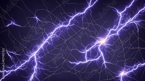 Lightning Bolt Network background 3d wallpaper