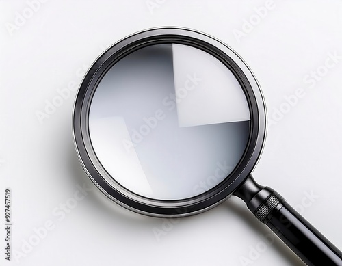 magnifying glass isolated on white background. Generated image
