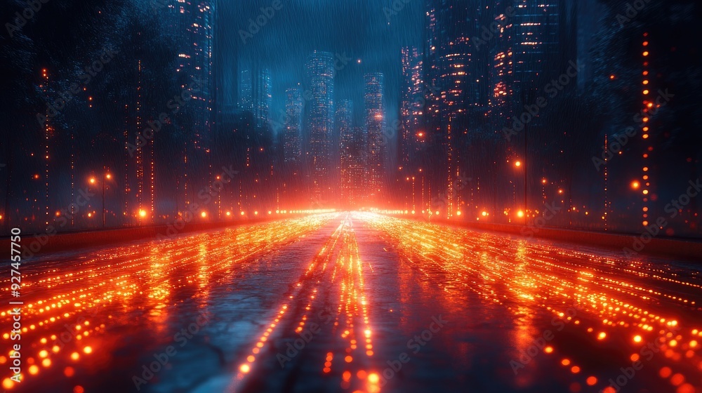 Fototapeta premium Digital Economy Surge