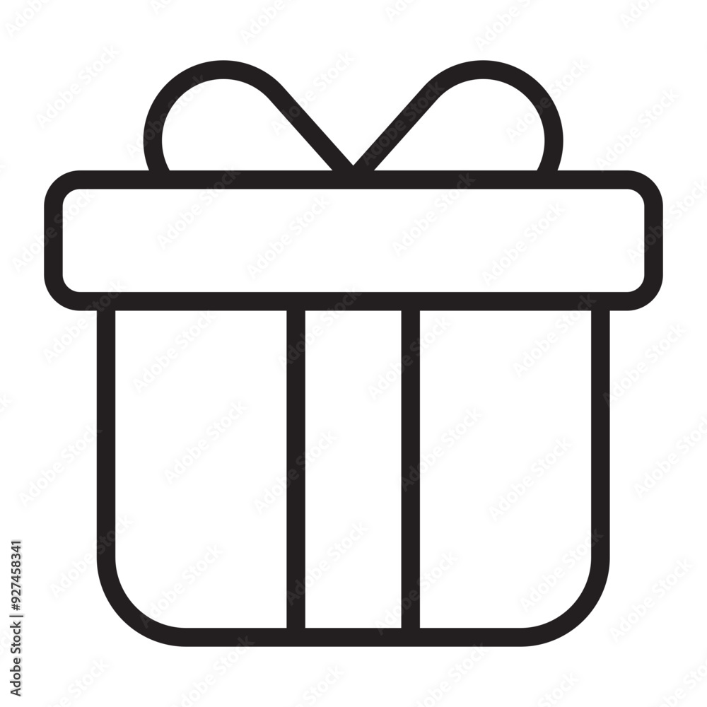 Gift line icon. Gift line icon.