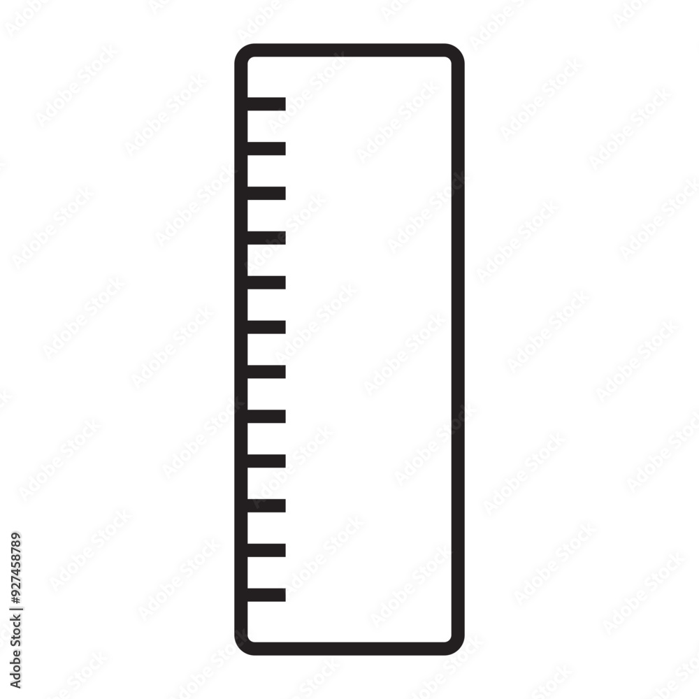 Ruler line icon. Ruler line icon.
