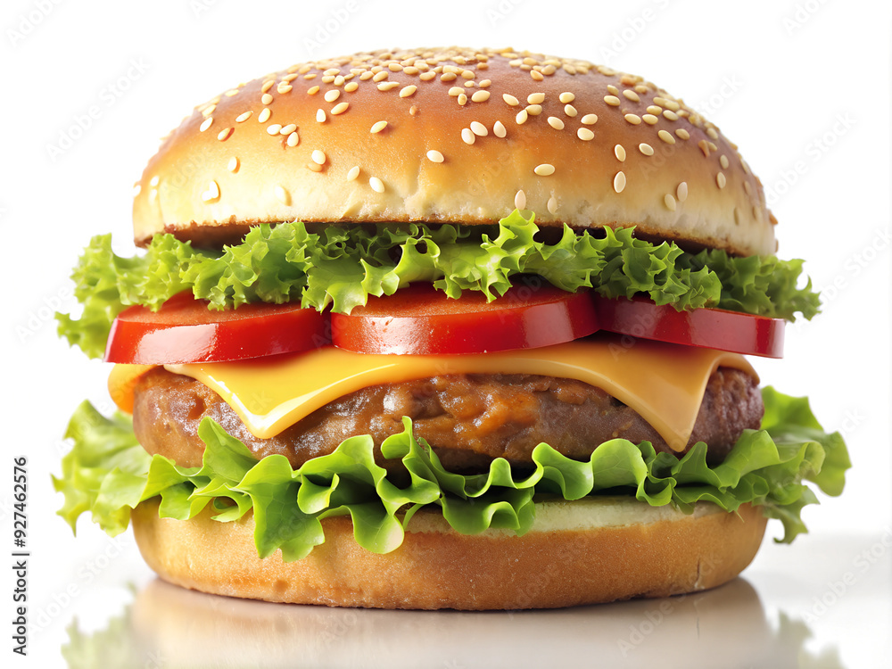 hamburger isolated on white hamburger isolated on white
