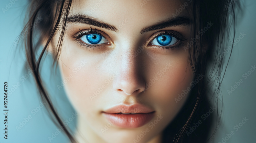 Beautiful woman with blue eyes. Beautiful woman with blue eyes.