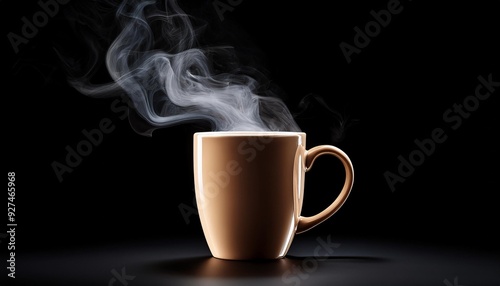 Black Coffee in Dark background