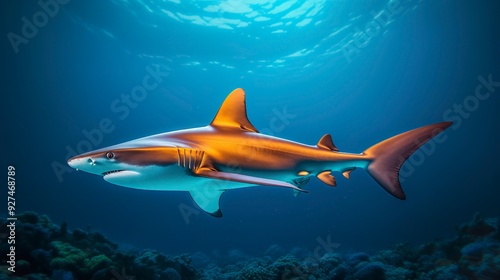 Wallpaper Mural A photo of a colorful reef shark Torontodigital.ca