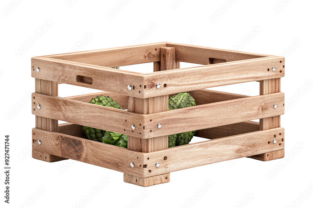 Wooden storage crate displaying fresh vegetables, perfect for rustic decor or agricultural themes. Wooden storage crate displaying fresh vegetables, perfect for rustic decor or agricultural themes.