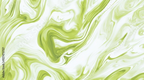 Abstract Green and White Marble Texture Background