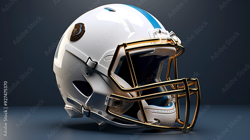 A photo of a football helmet A photo of a football helmet
