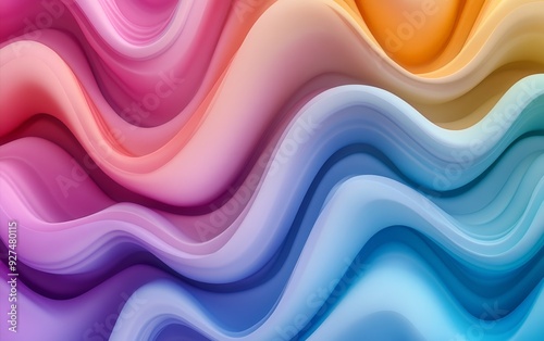 Gradient color wave pattern with soft transitions