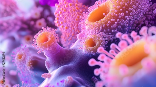 Captivating Close Up of Vibrant Underwater Coral Reef Ecosystem