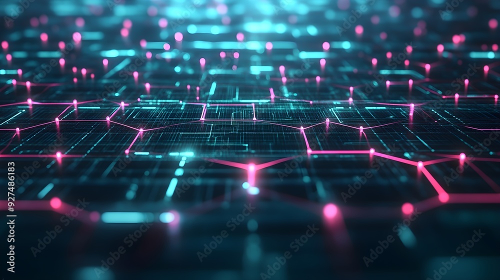 Obraz premium Abstract Circuit Board Technology Background