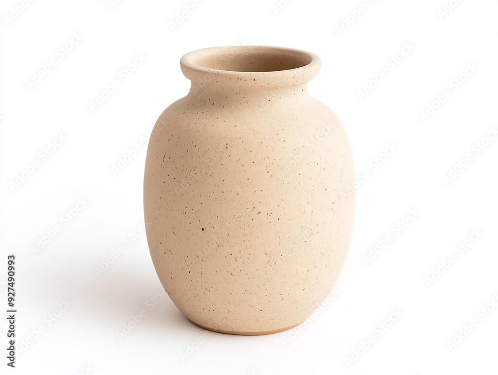 A hand-sculpted ceramic vase with a smooth, matte finish, isolated on a white background, perfect for minimalist and artistic designs. A hand-sculpted ceramic vase with a smooth, matte finish, isolated on a white background, perfect for minimalist and artistic designs.