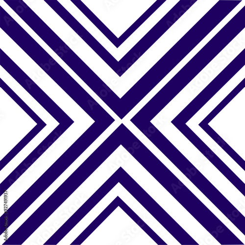 Blue and white geometric pattern
