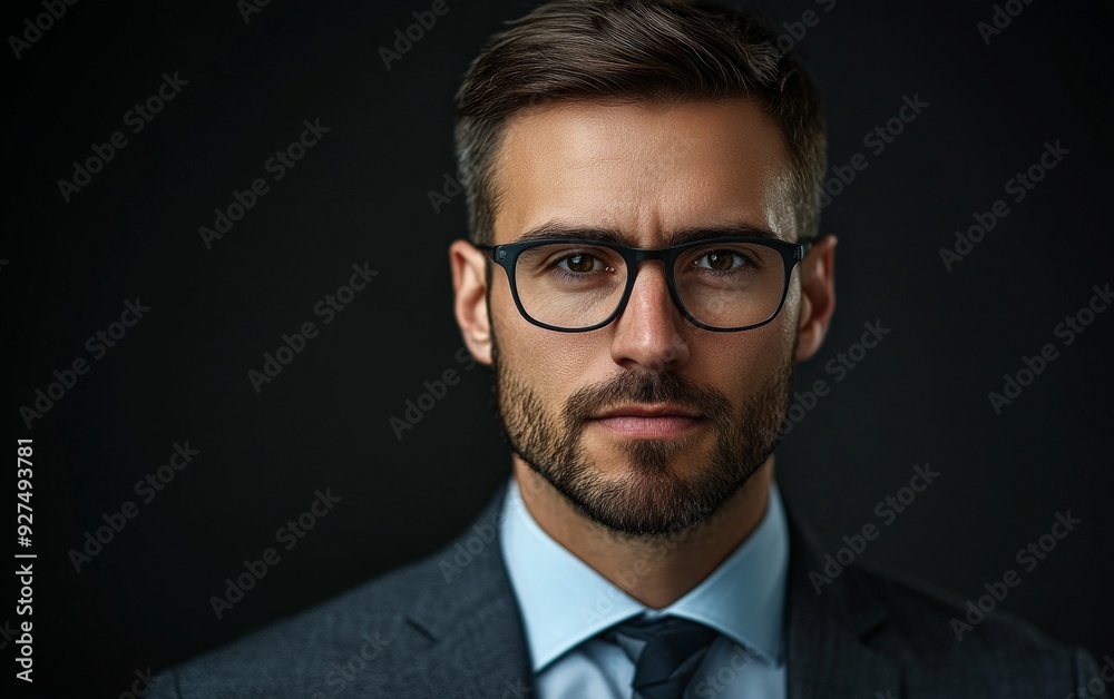 Professional portrait with a confident expression. Professional portrait with a confident expression.